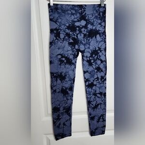 Bagatelle Cropped Leggings Medium Blue Tie Dye